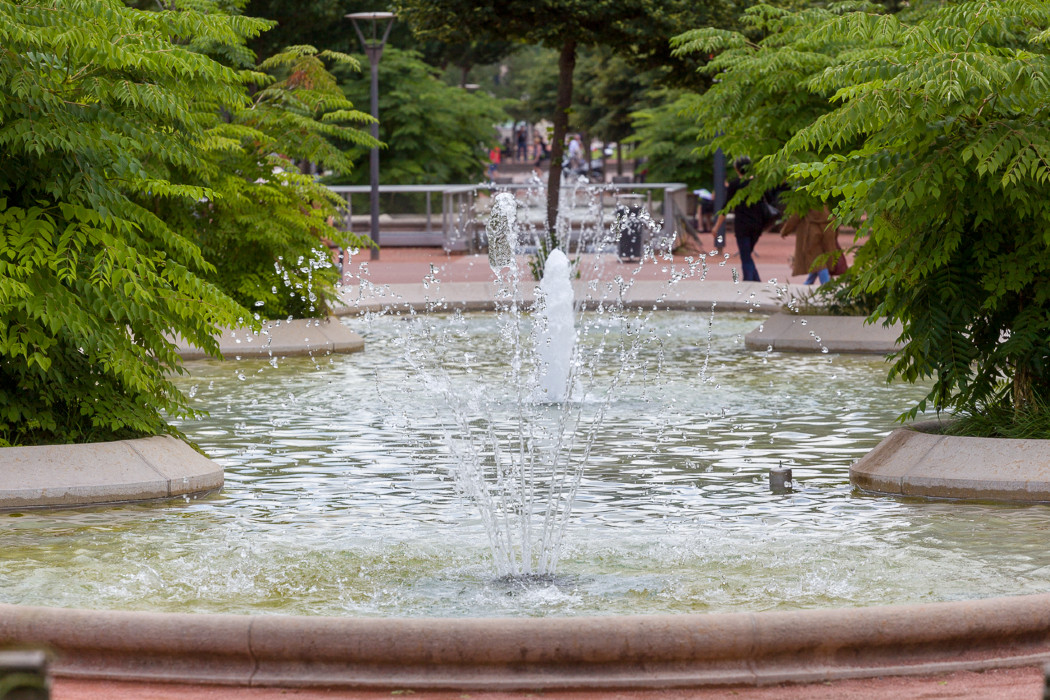 Fontaine avec bassin traditionnel place Bellecour 2